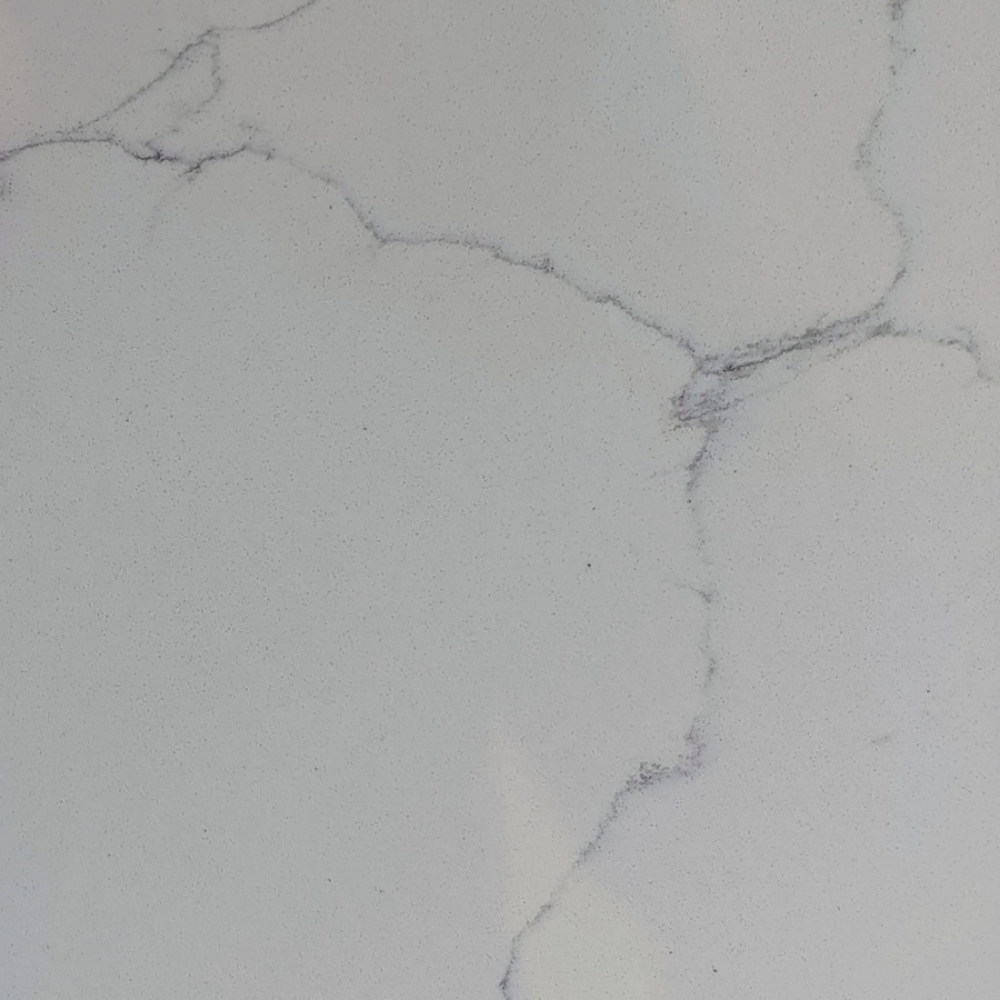 Biały konglomerat kwarcowy z szarą żyłką Spider White