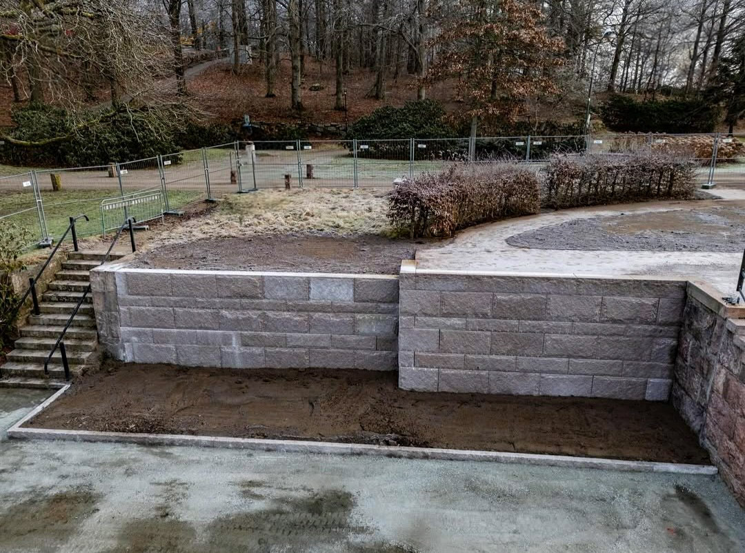 Kamień murowy oporowy w architekturze