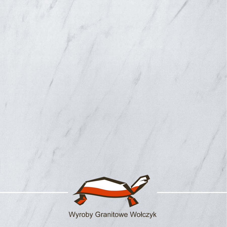 Biały spiek kwarcowy z lekkimi, szarymi żyłkami Grecian White