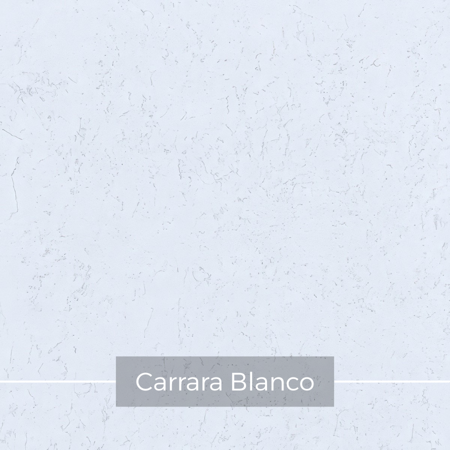 Biały konglomerat kwarcowy z szarymi drobinami Carrara Blanco