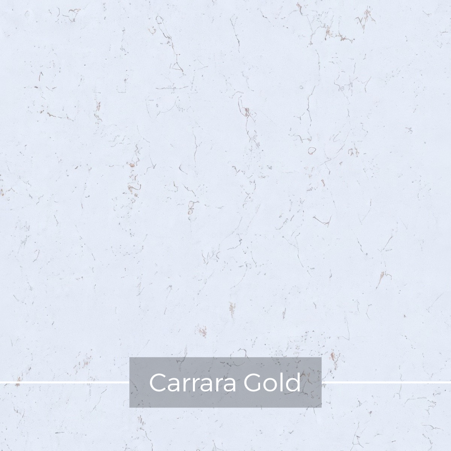 Biały konglomerat kwarcowy ze złotymi drobinami Carrara Blanco