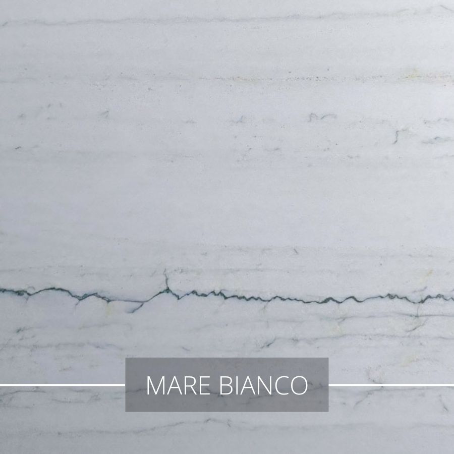 Biały kwarcyt z delikatnymi żyłkami Mare Blanco